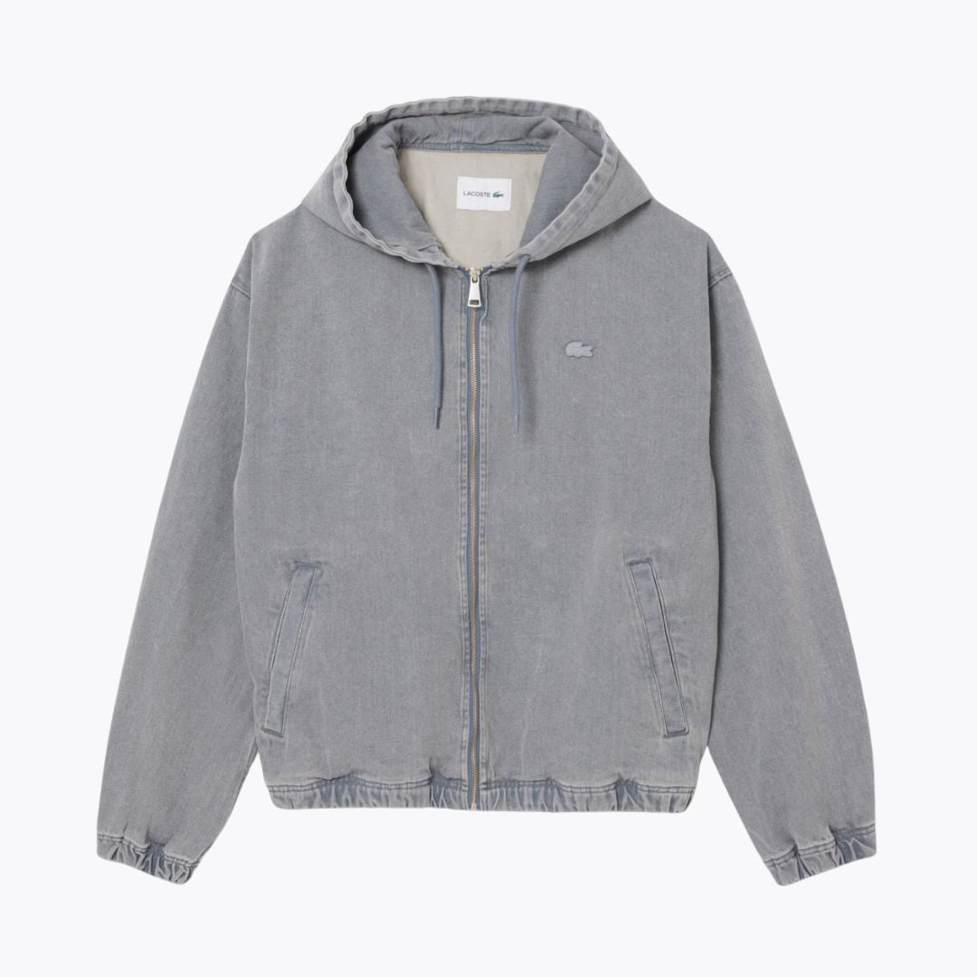 Veste à capuche en jean délavé LC