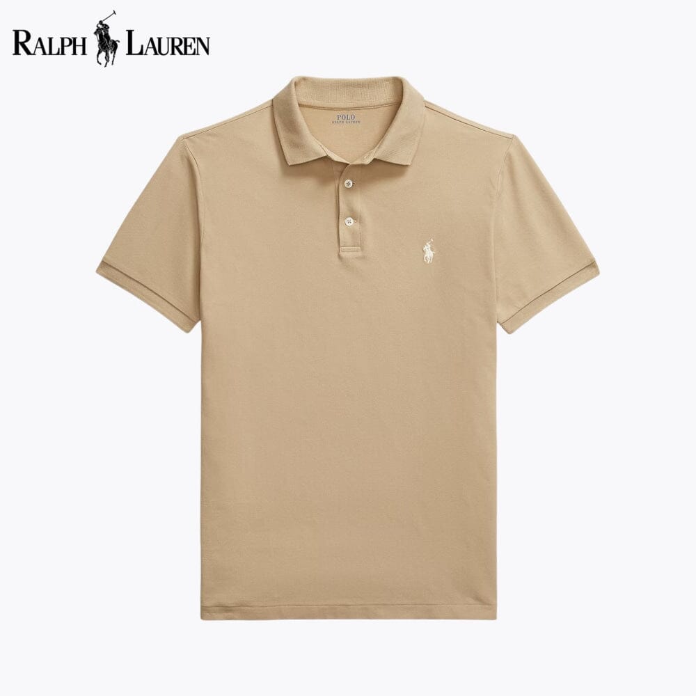 RL Custom Slim Fit Stretch-Mesh Polohemd