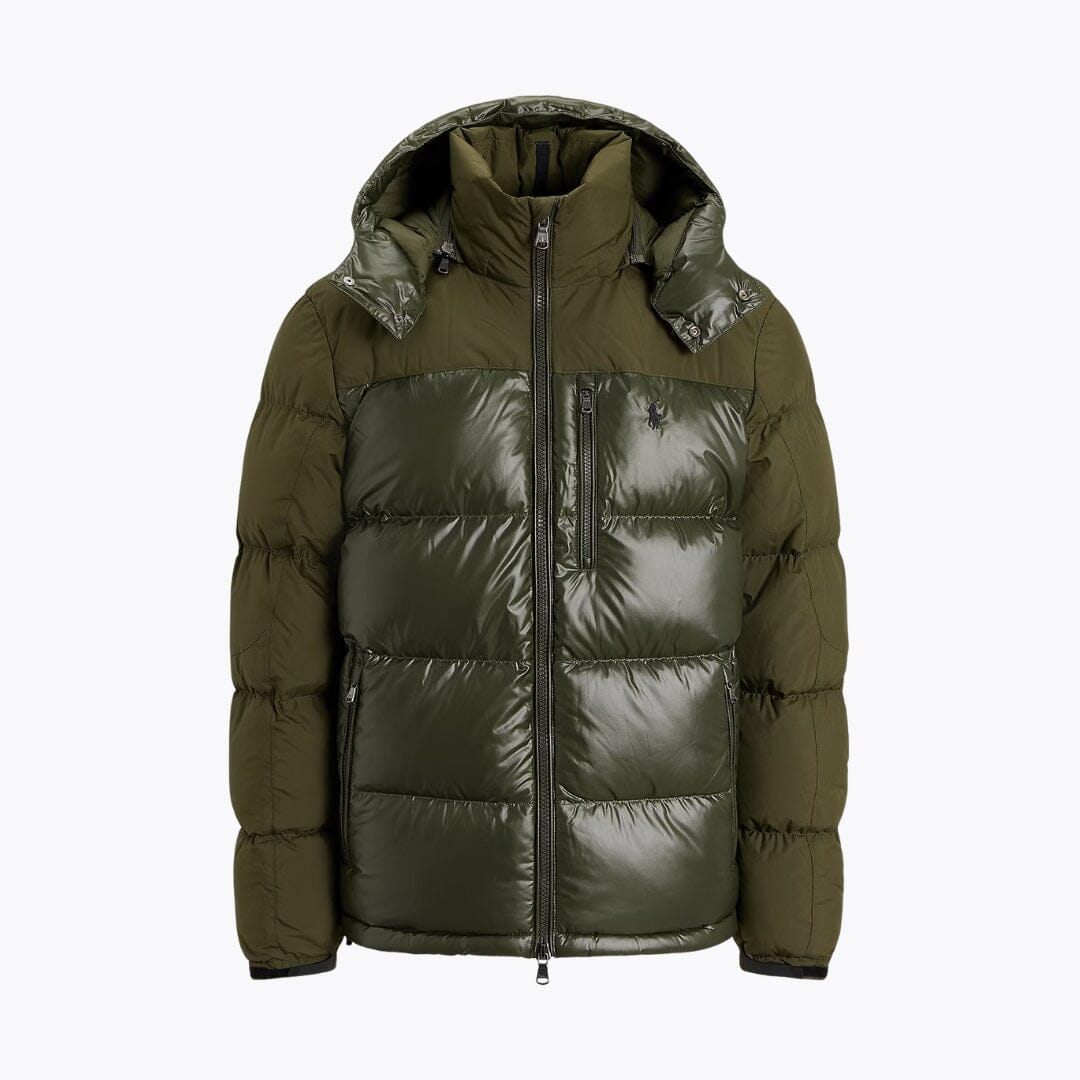 RL Gorham zweifarbige Daunenjacke