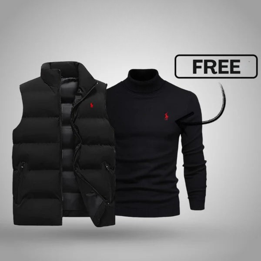 RL Herrenweste + Gratis-Pullover (Ausverkauf)