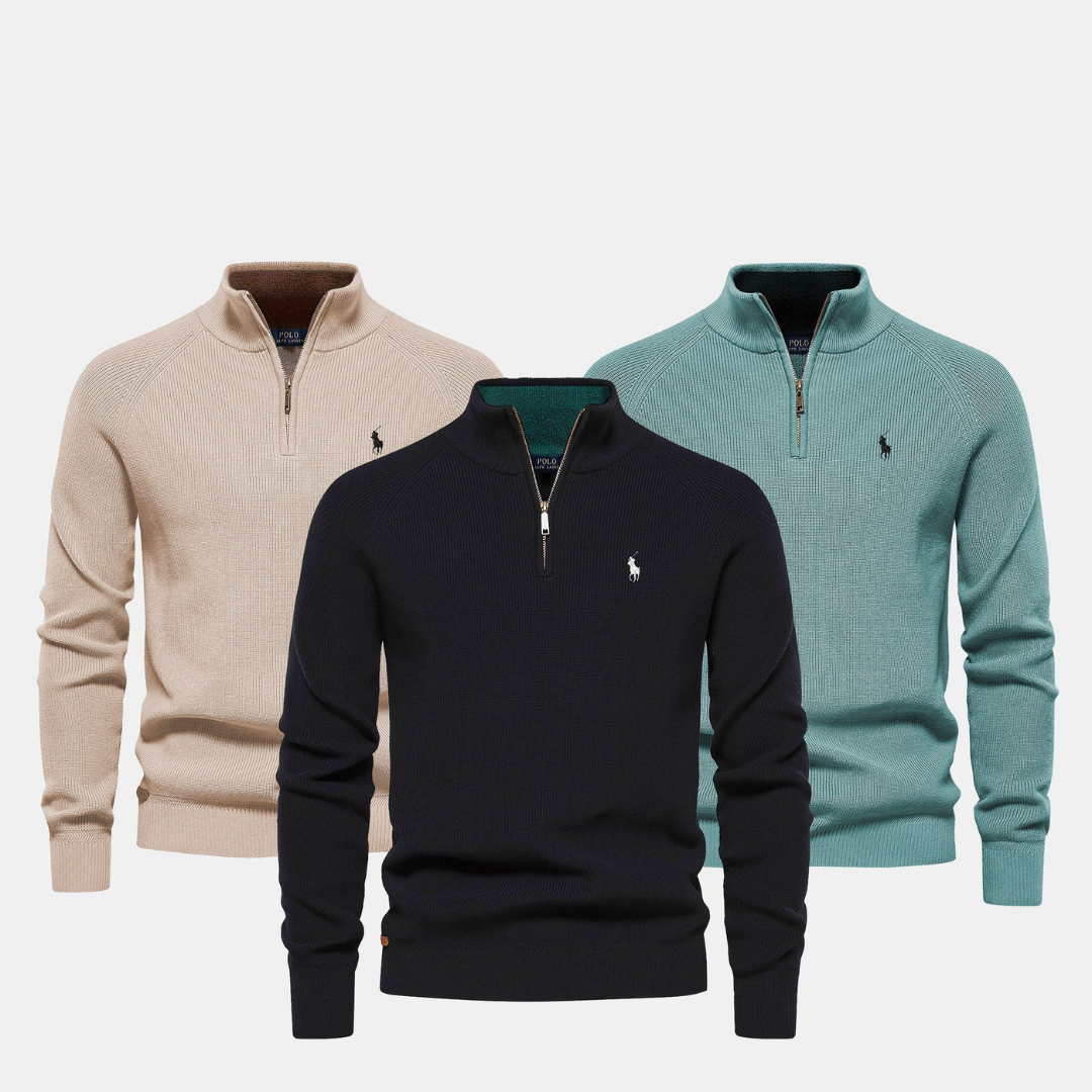 RL Herren Pullover mit Reißverschlusskragen (Ausverkauf)