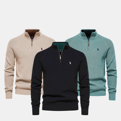 RL Herren Pullover mit Reißverschlusskragen (Ausverkauf)