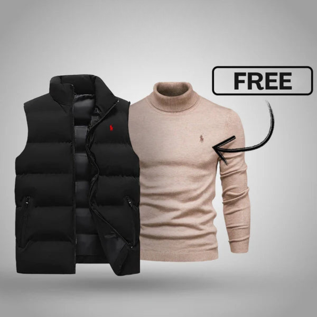 RL Herrenweste + Gratis-Pullover (Ausverkauf)