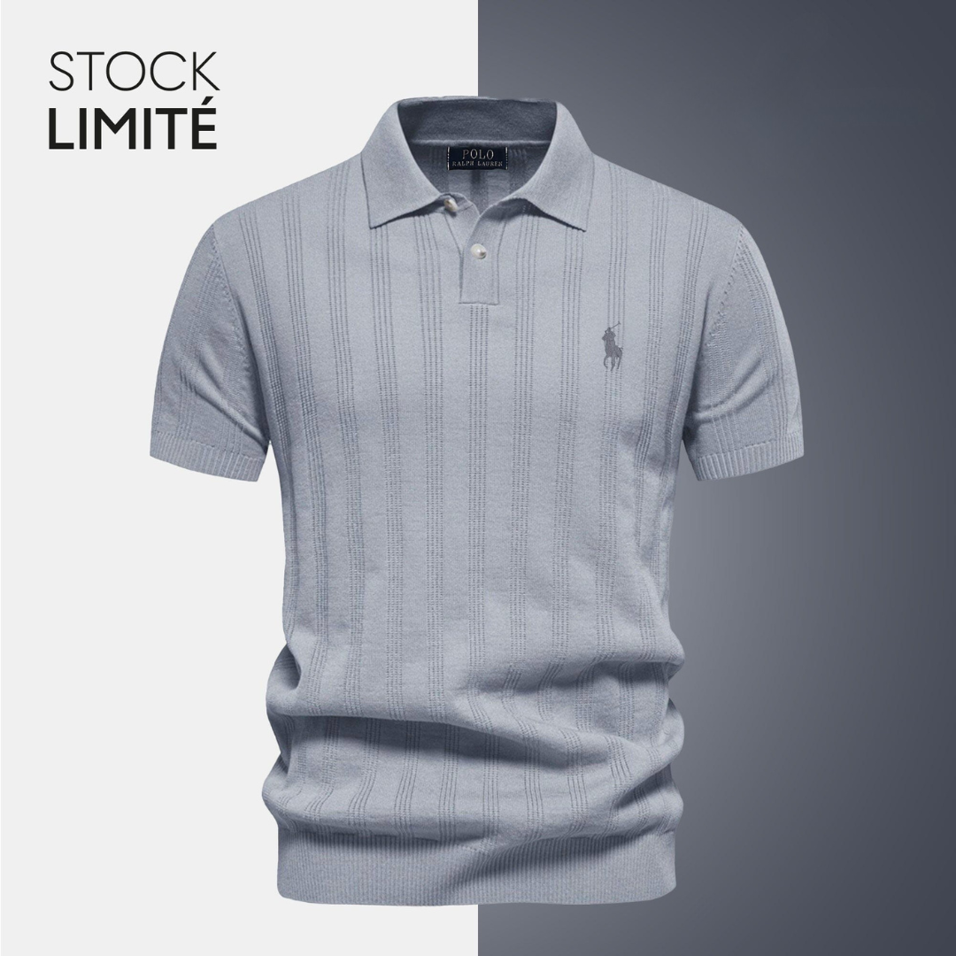 RL Exklusives Herren-Polohemd aus strukturierter Strickware