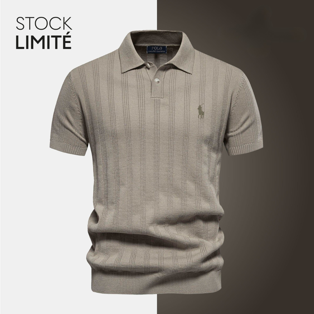 RL Exklusives Herren-Polohemd aus strukturierter Strickware