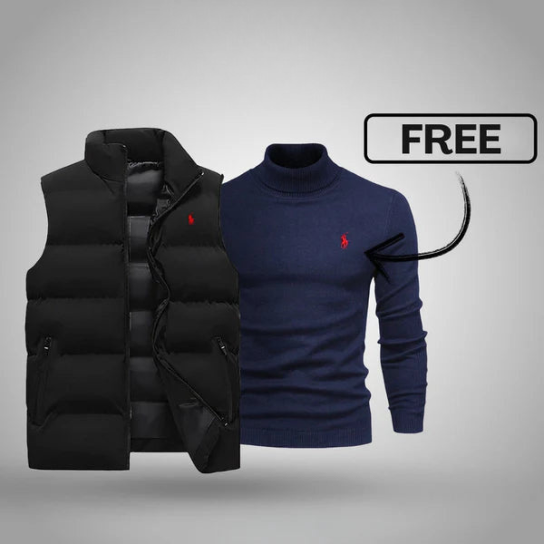 RL Herrenweste + Gratis-Pullover (Ausverkauf)