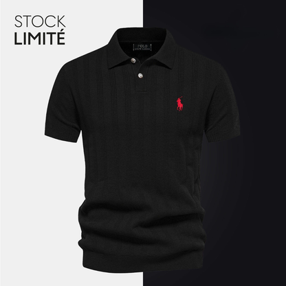 RL Exklusives Herren-Polohemd aus strukturierter Strickware
