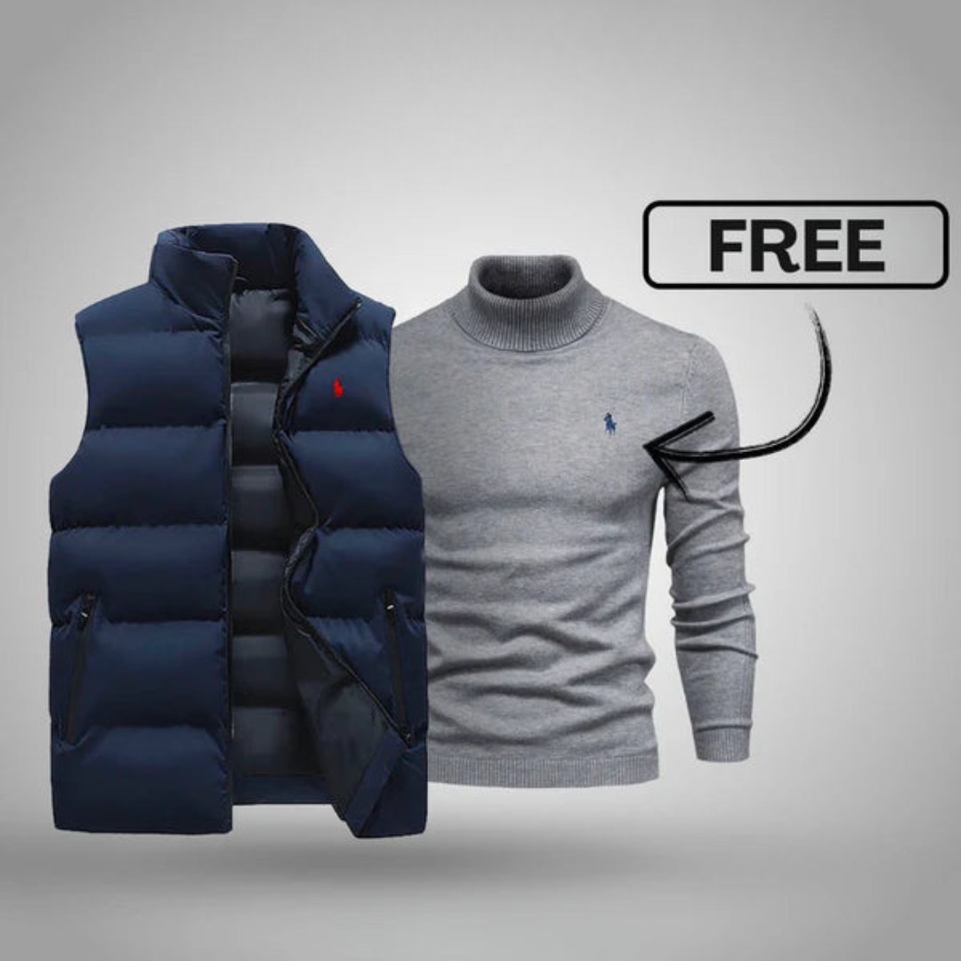 RL Herrenweste + Gratis-Pullover (Ausverkauf)