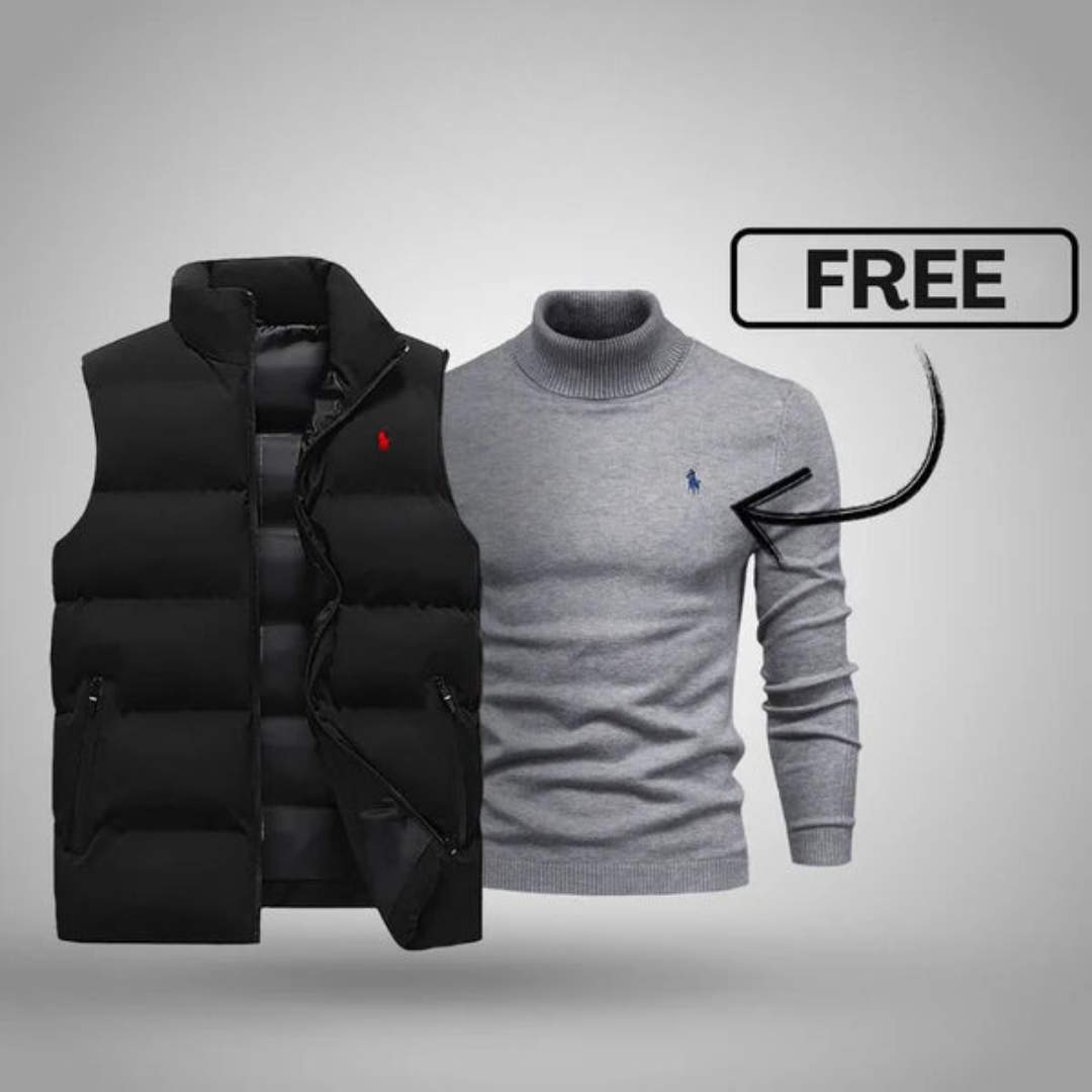 RL Herrenweste + Gratis-Pullover (Ausverkauf)