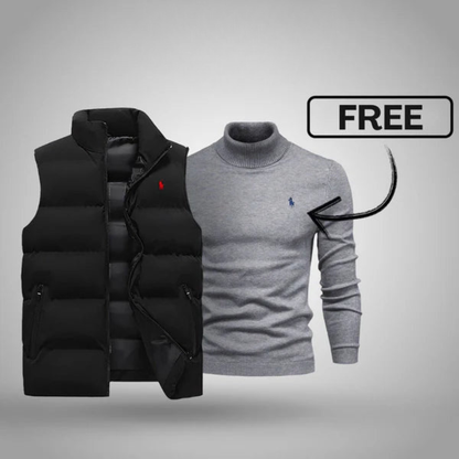 RL Herrenweste + Gratis-Pullover (Ausverkauf)