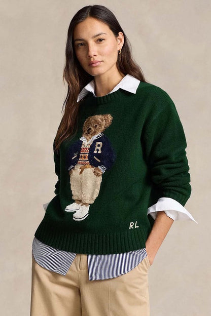 RL Pullover | Polo Bear Grün