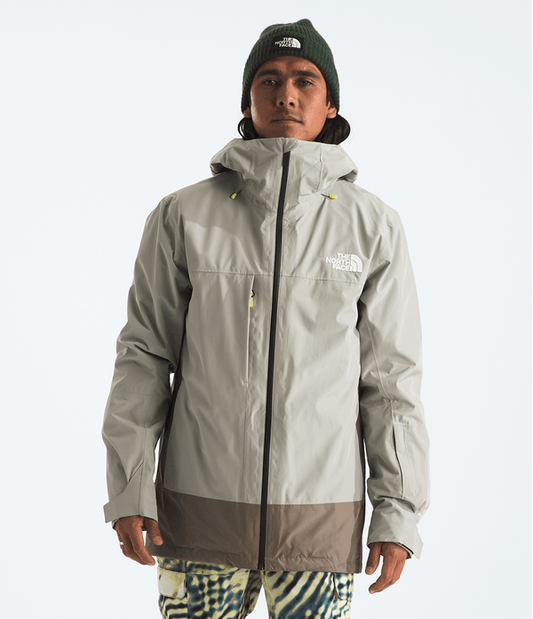 TNF Herrenjacke Thermoball Eco Snow Triclimate Clay Grey/TNF Black