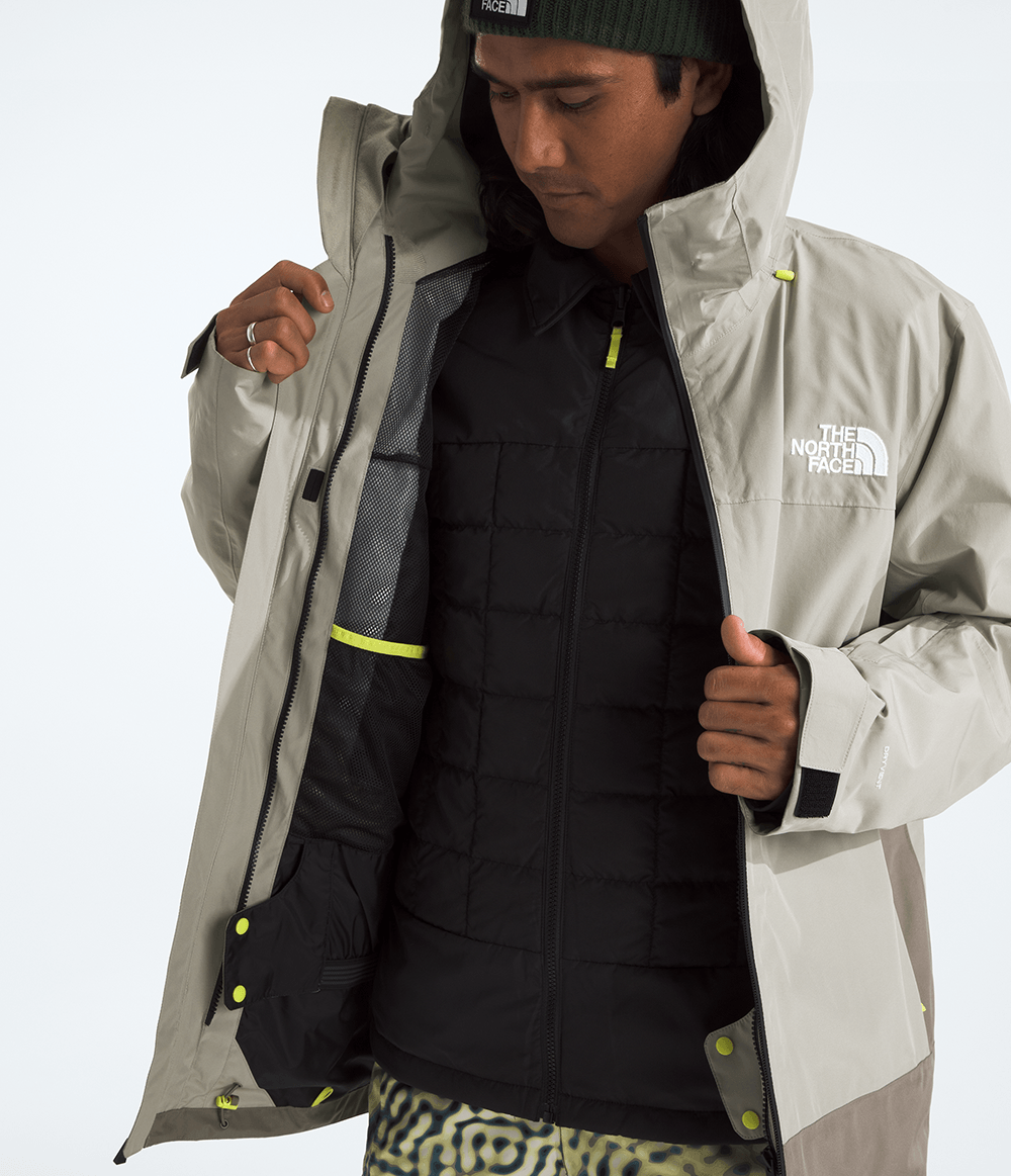 Veste The North Face homme Thermoball Eco Snow Triclimate Clay Grey/TNF Black