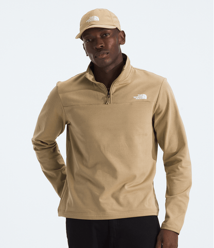 Fleece TNF Herren Cedar Trail Grid 1/4 Zip Khaki Stone