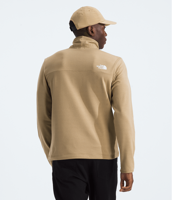 Fleece TNF Herren Cedar Trail Grid 1/4 Zip Khaki Stone