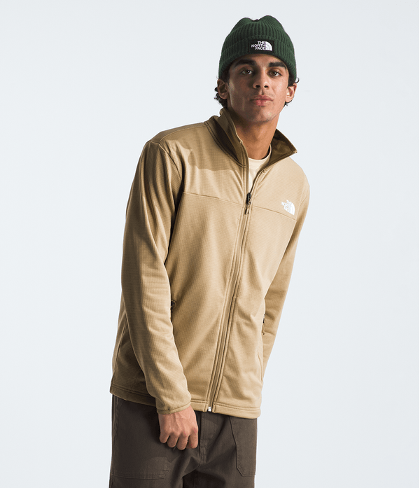 Fleece TNF Herren Cedar Trail Grid Full Zip Khaki Stone
