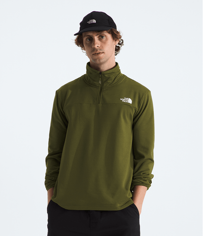 Fleece TNF Masculino Cedar Trail Grid 1/4 Zip Forest Olive