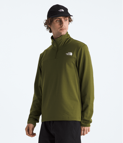 Fleece TNF Masculino Cedar Trail Grid 1/4 Zip Forest Olive