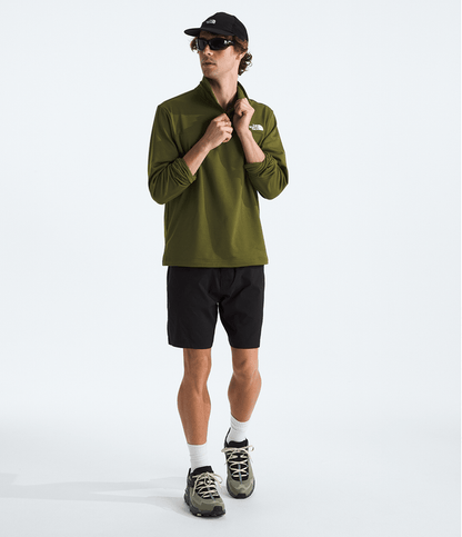Fleece TNF Masculino Cedar Trail Grid 1/4 Zip Forest Olive
