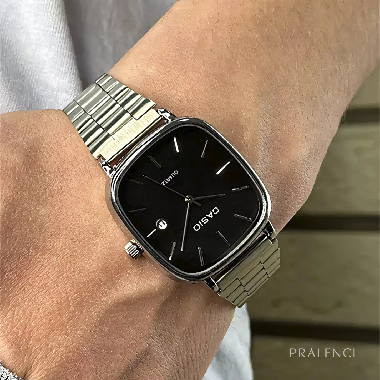 C A S I O Luxuriöse 36mm-Uhr - Wasserabweisend | Transferierter Stahl