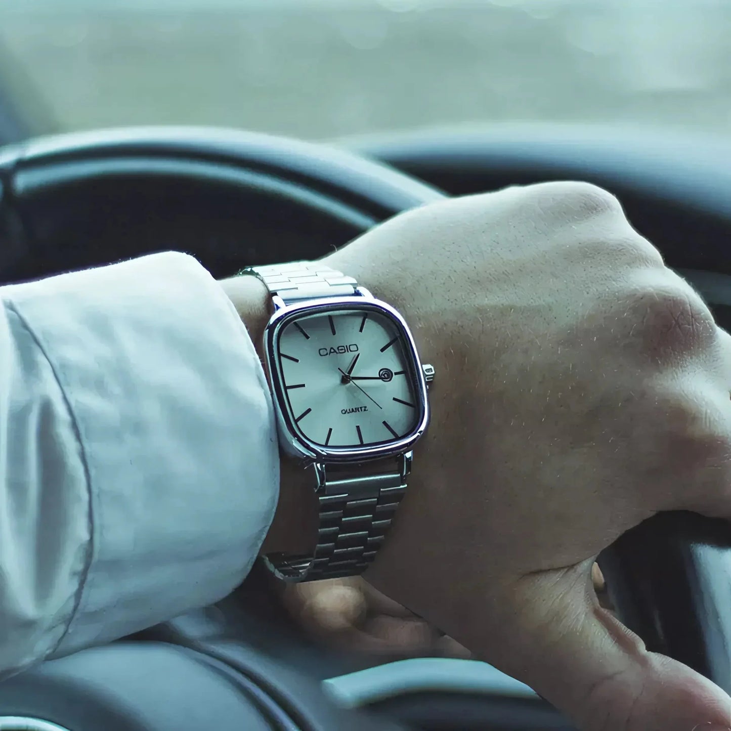 C A S I O Luxuriöse 36mm-Uhr - Wasserabweisend | Transferierter Stahl