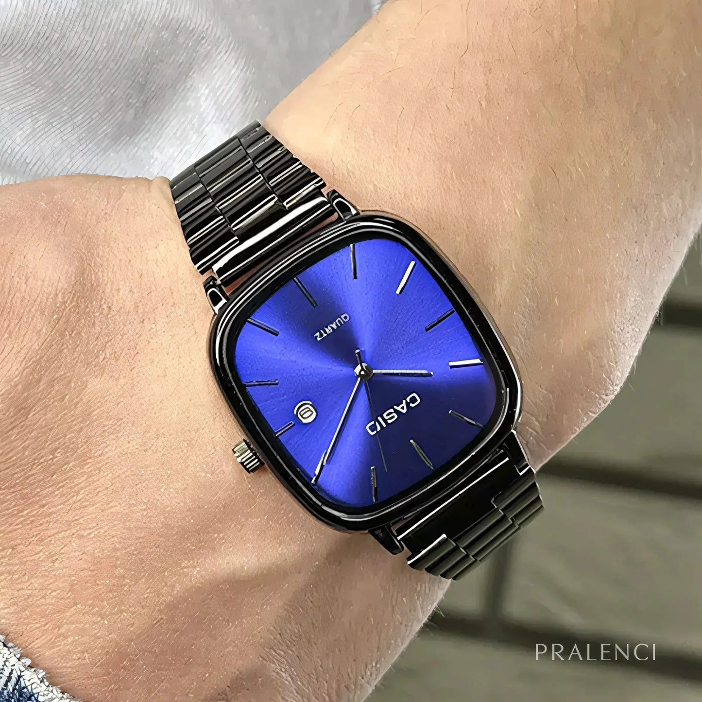 C A S I O Luxuriöse 36mm-Uhr - Wasserabweisend | Transferierter Stahl