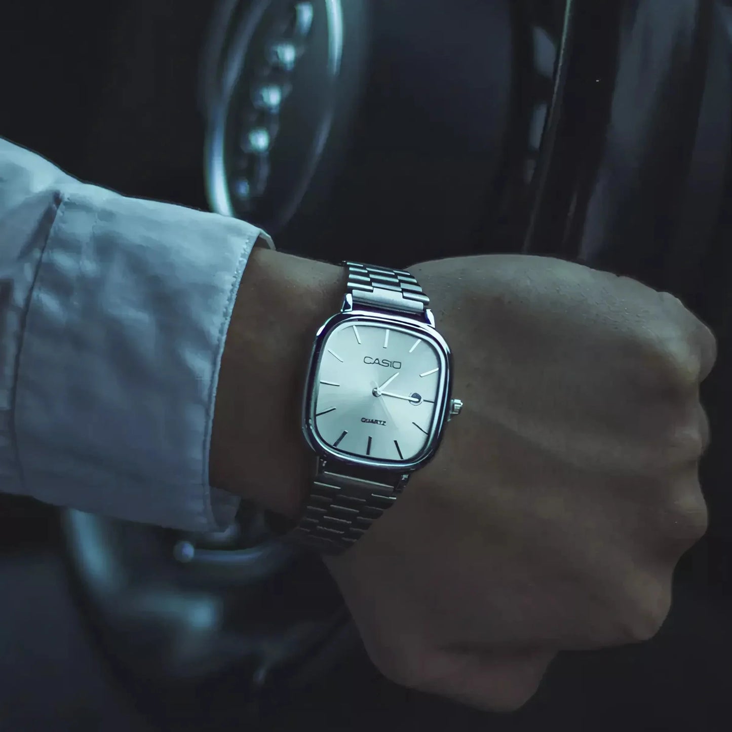 C A S I O Luxuriöse 36mm-Uhr - Wasserabweisend | Transferierter Stahl