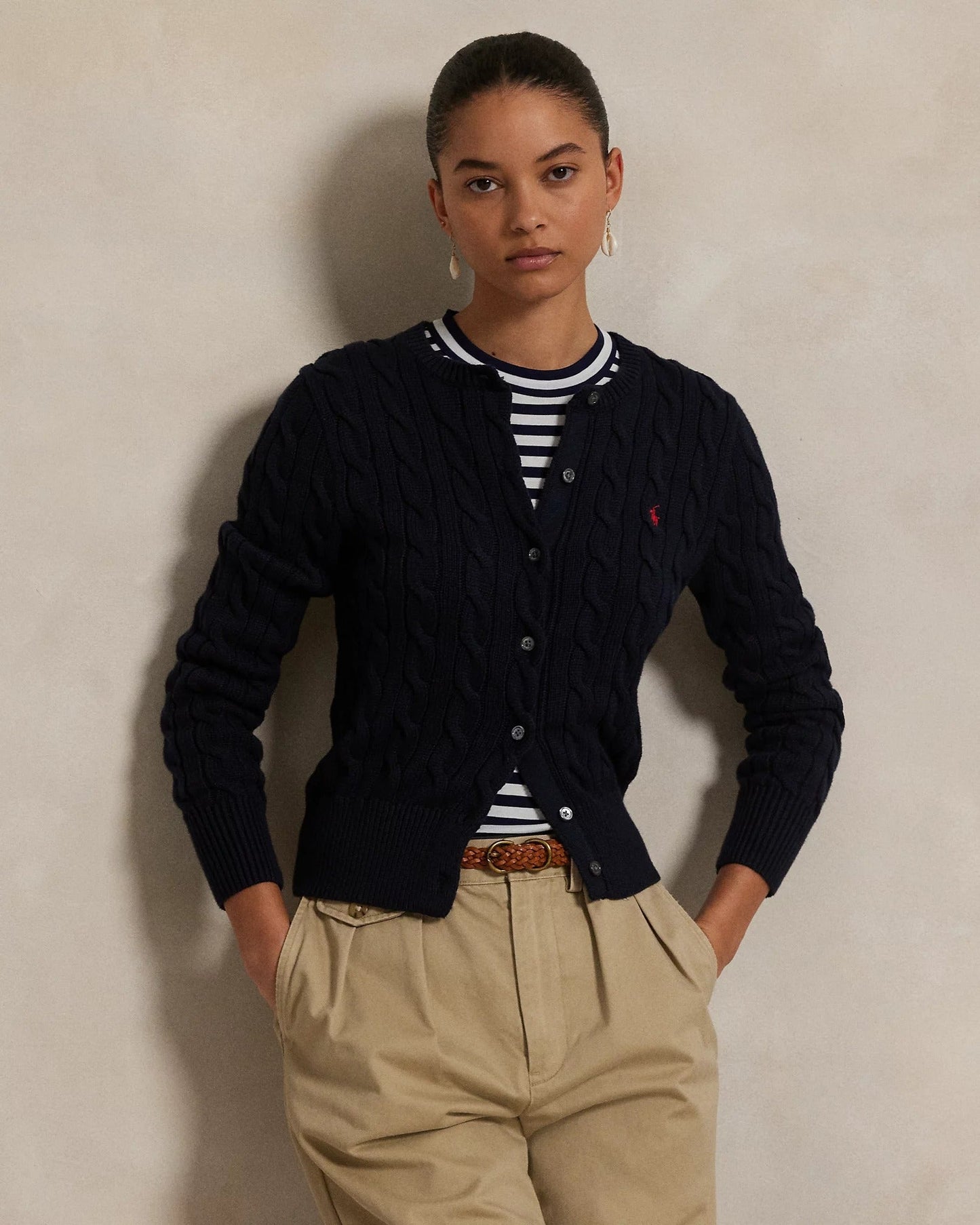 RL Cardigan | Baumwollzopfstrick