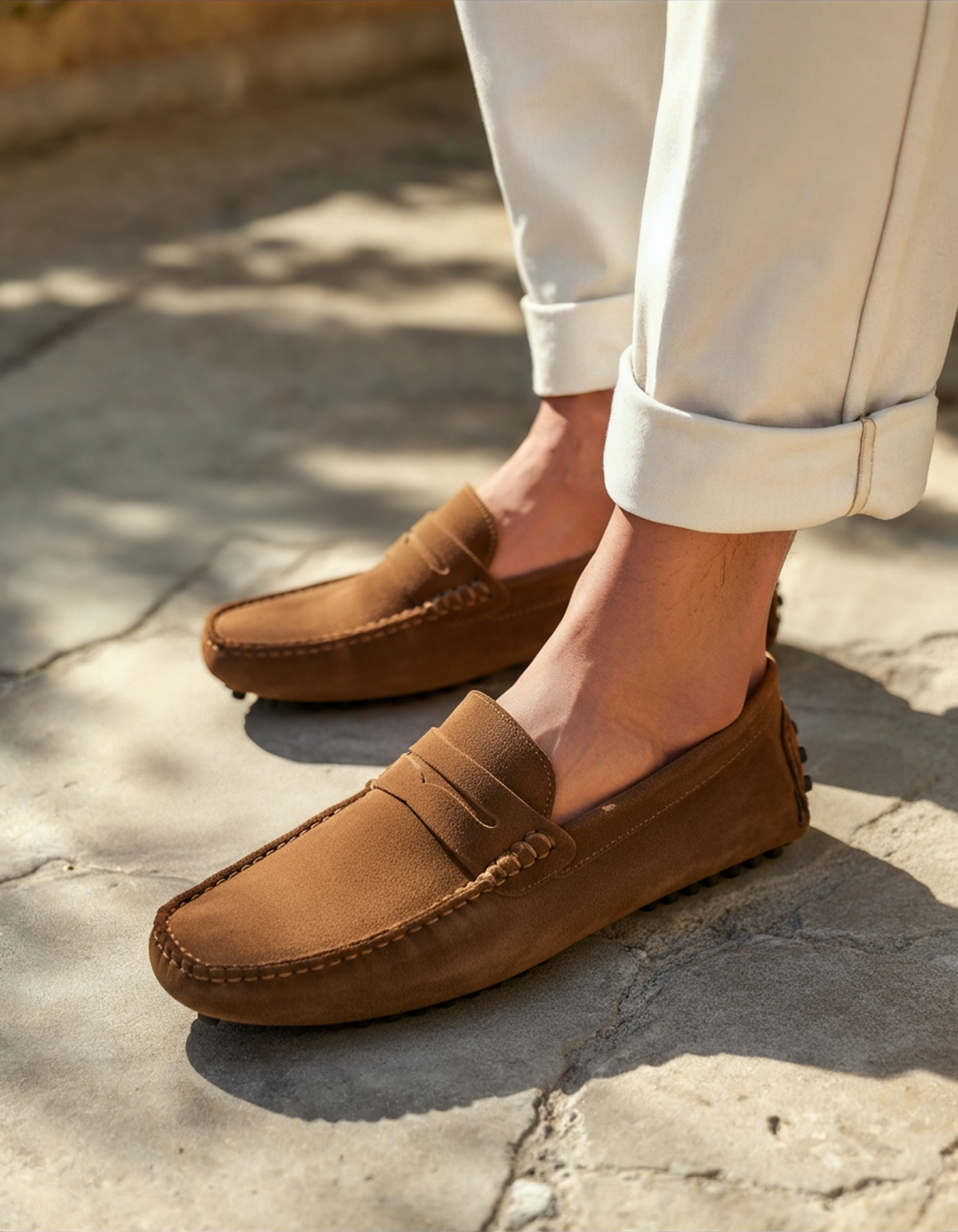 Mocassin de conduite en daim