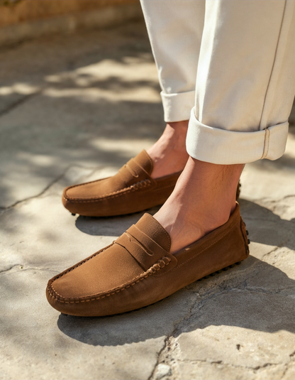 Mocassin de conduite en daim