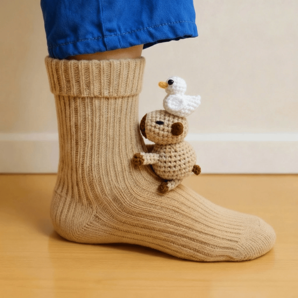 Tierische Kuschelsocken