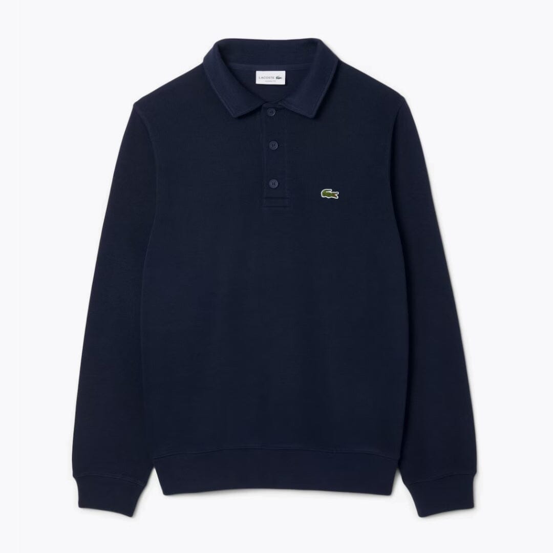 LC Geripptes Polo-Sweatshirt aus Baumwolle