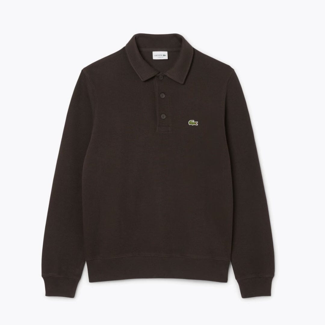 LC Geripptes Polo-Sweatshirt aus Baumwolle