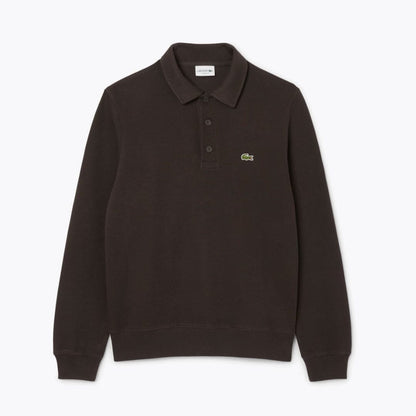 LC Geripptes Polo-Sweatshirt aus Baumwolle