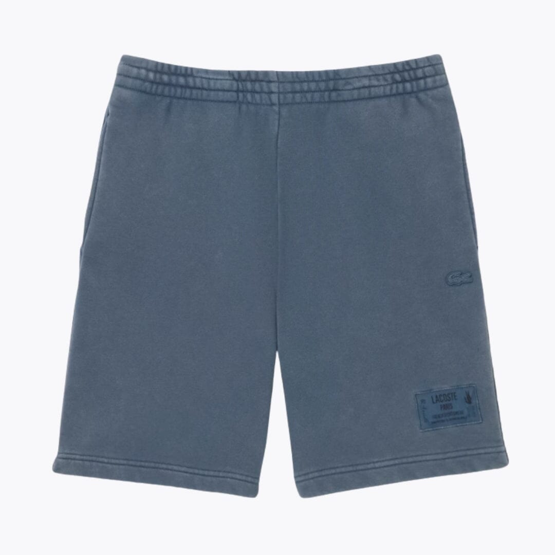 Shorts en molleton de coton effet délavé LC
