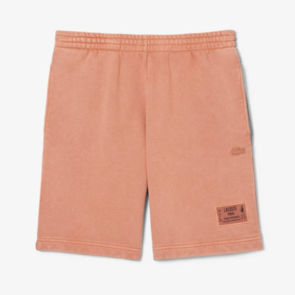 Shorts en molleton de coton effet délavé LC