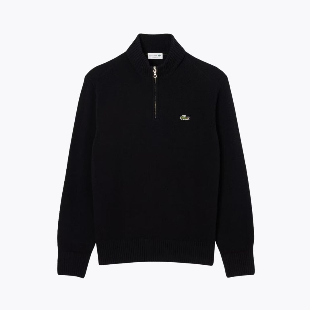 LC Strickpullover mit hohem Reißverschluss aus gekämmter Wolle