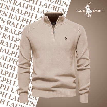 RL Zip-Neck Pullover (ABVERKAUF)