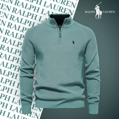 RL Zip-Neck Pullover (ABVERKAUF)