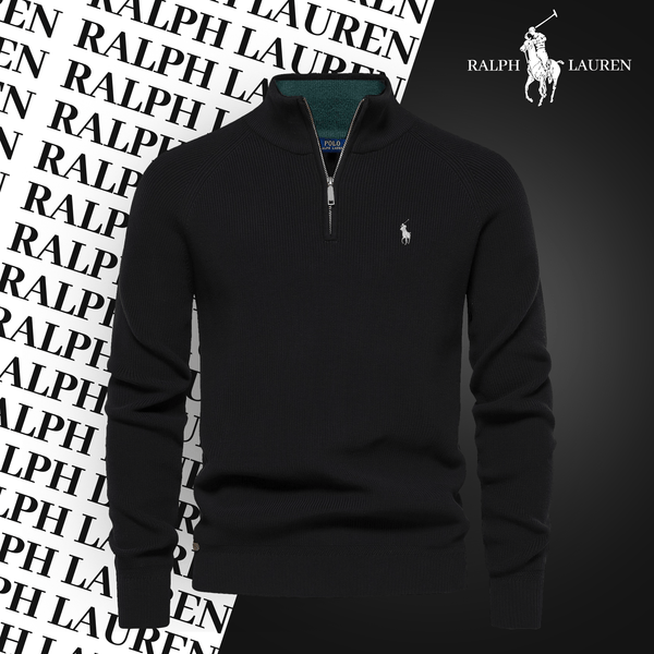 RL Zip-Neck Pullover (ABVERKAUF)