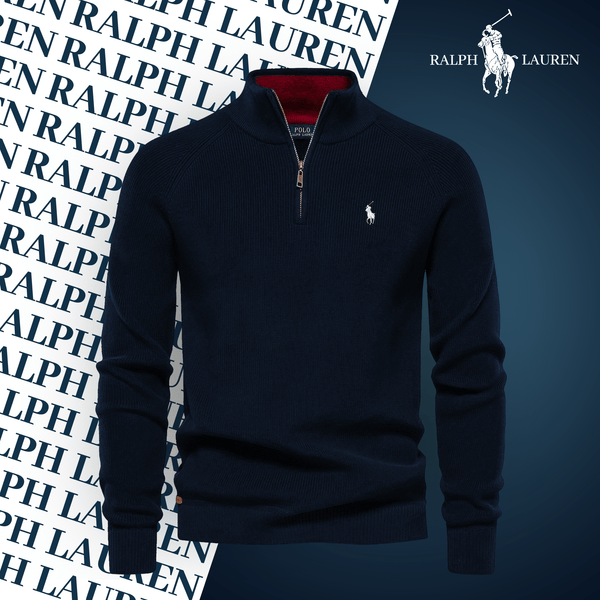 RL Zip-Neck Pullover (ABVERKAUF)