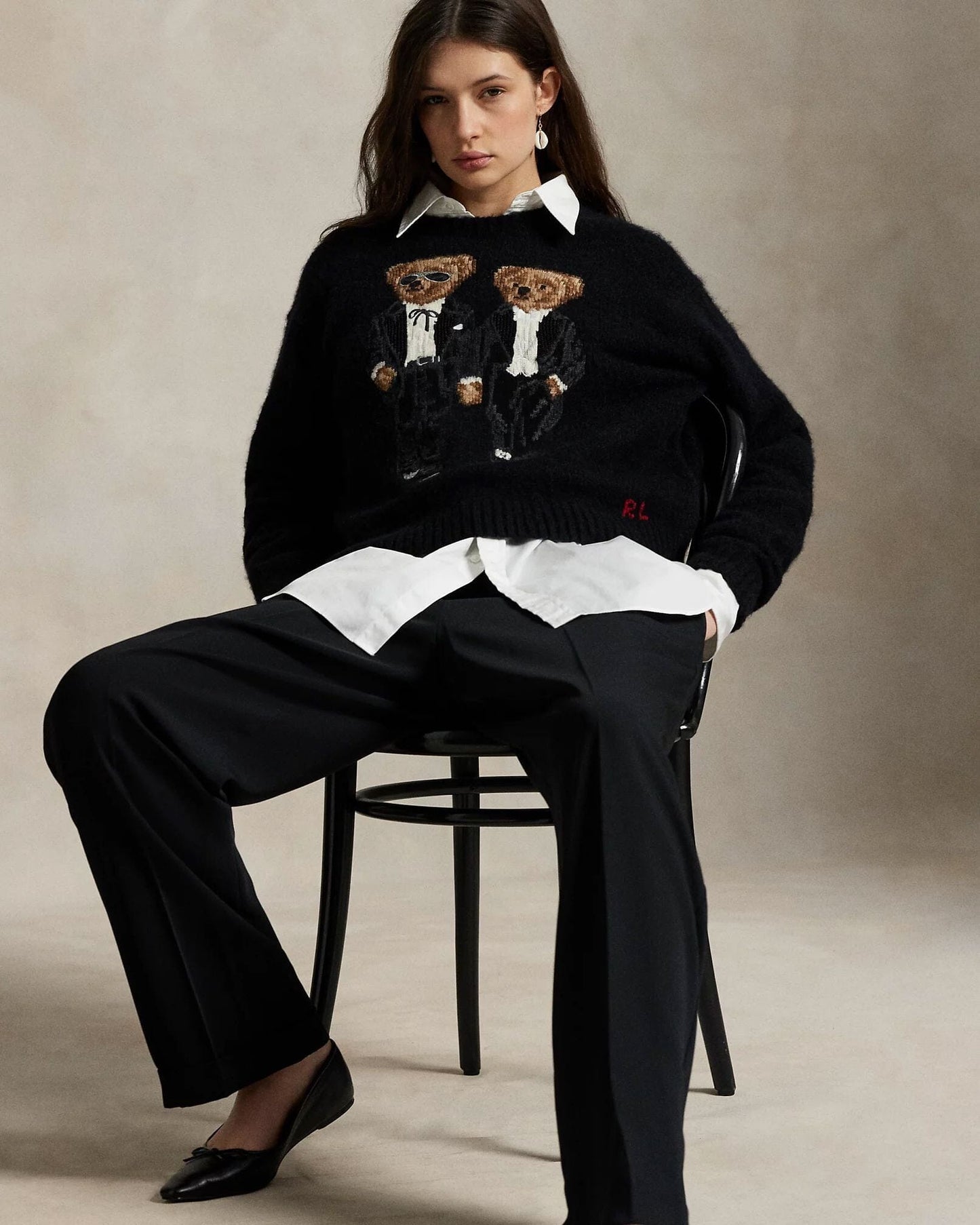 RL Le pull Teddy Bear smoking Ralph & Ricky