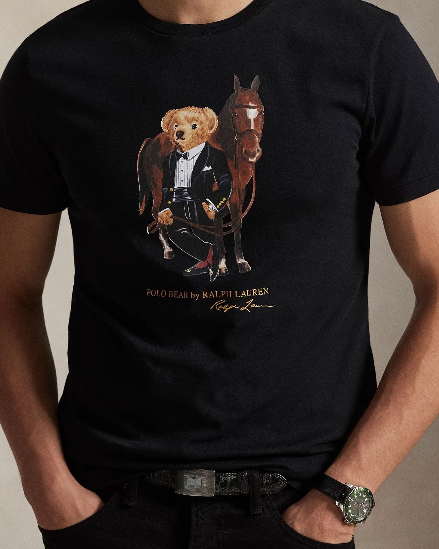 RL Polo Bear Baumwoll-T-Shirt
