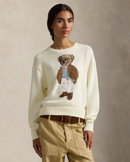 RL Polo Bear Baumwoll-Rundhalspullover