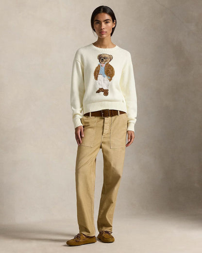 RL Polo Bear Baumwoll-Rundhalspullover