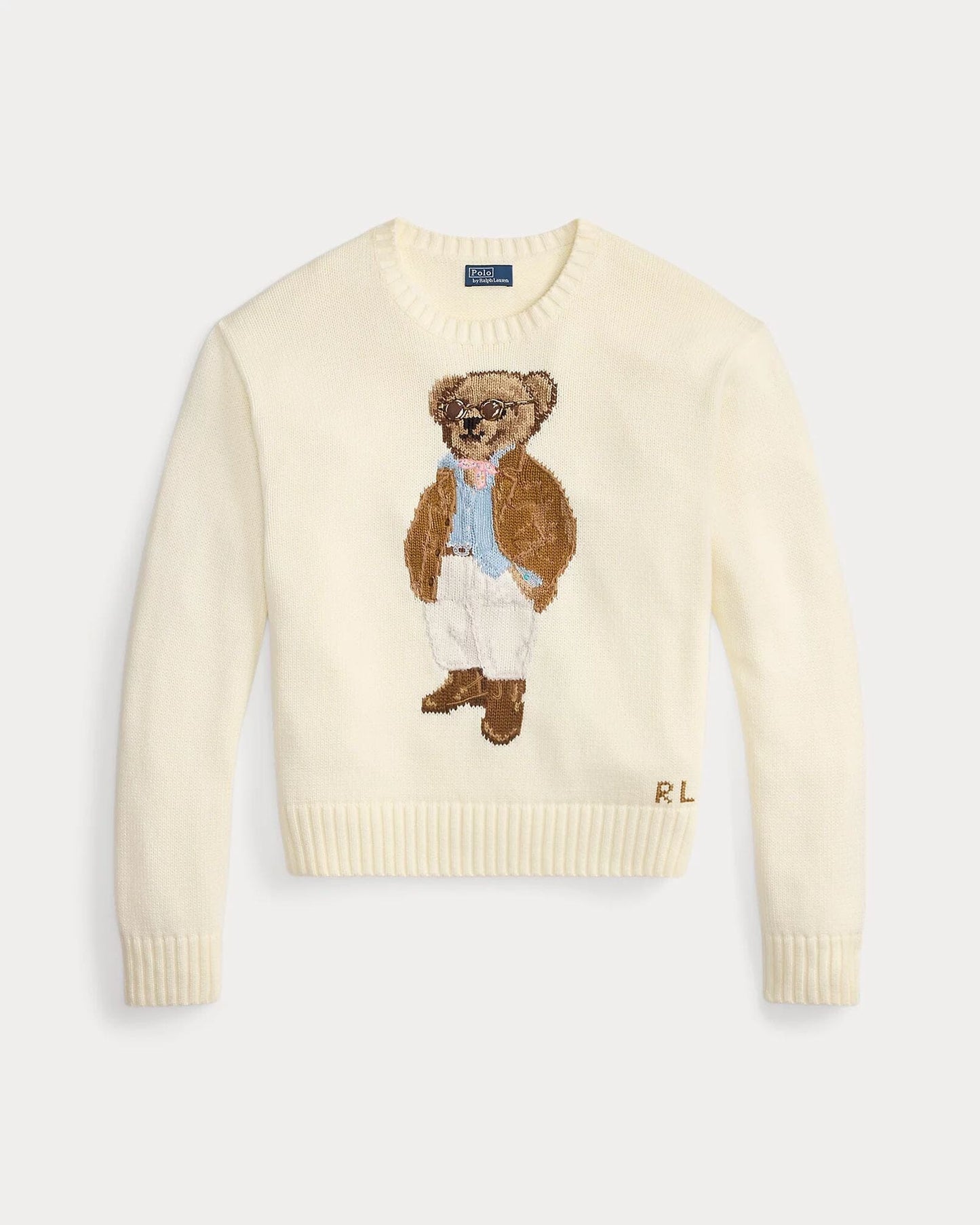 RL Polo Bear Baumwoll-Rundhalspullover