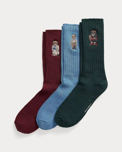 RL Polo Bear Crew Socken 3er-Geschenkset