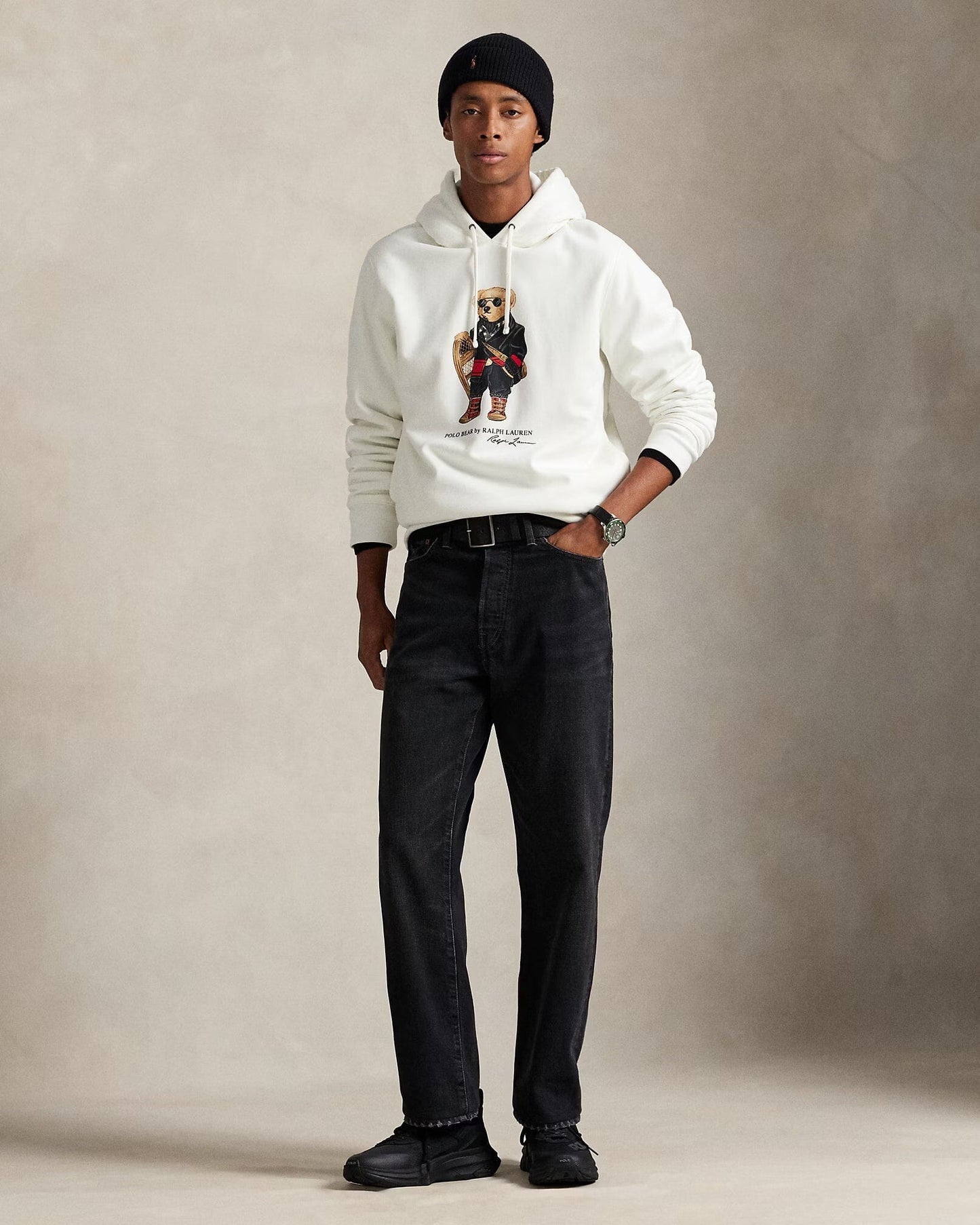 Sweat à capuche en molleton Polo Bear RL