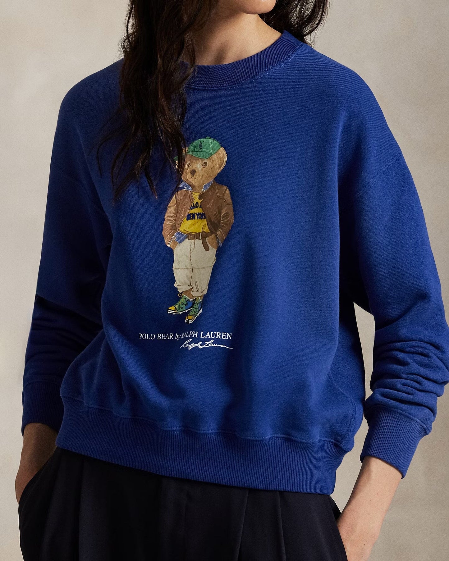 RL Polo Bear Leichter Fleece-Rundhalspullover