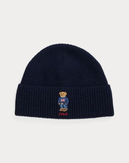 Bonnet en maille côtelée RL Polo Bear
